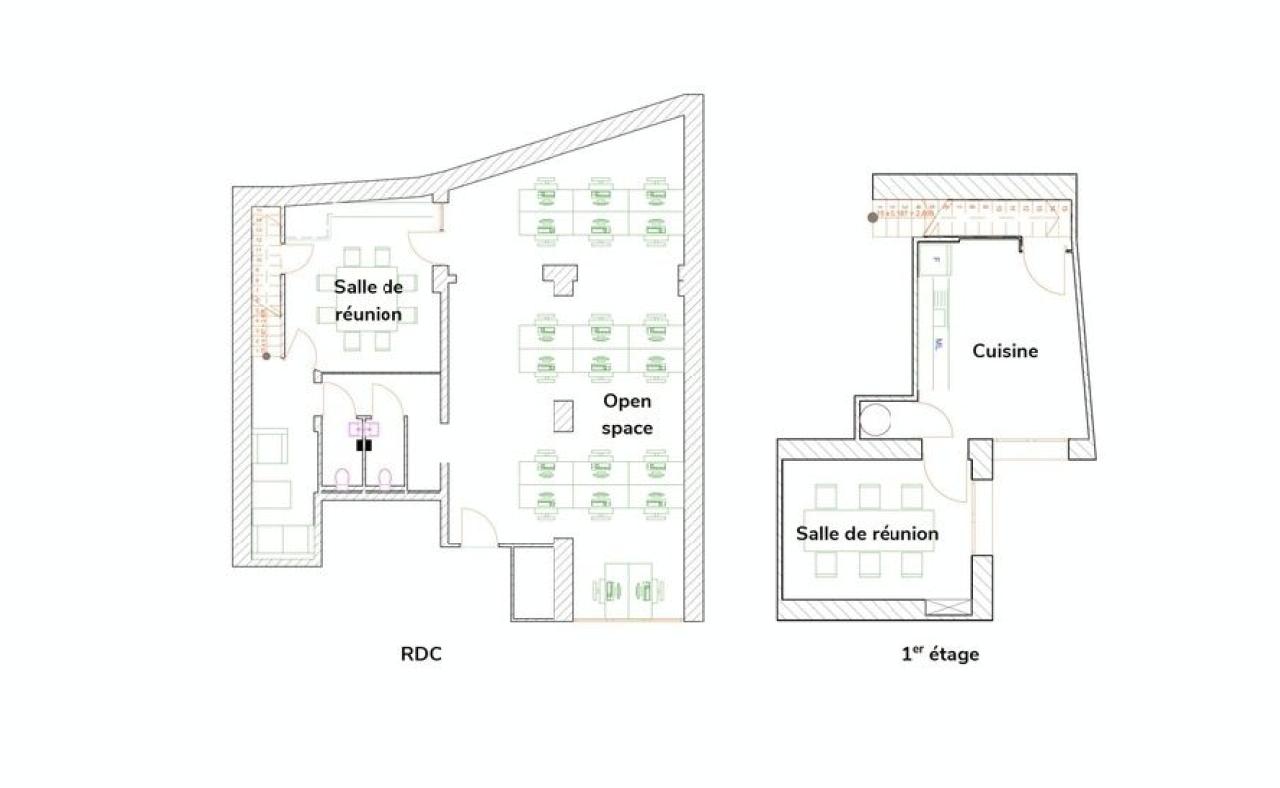 Bureau Paris 134m² Location bureau Paris OLBUR2532476 2